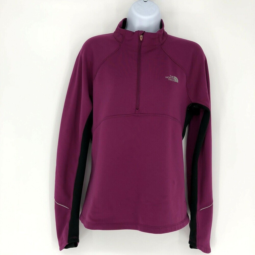 The North Face Flight Series Women Raspberry 1/4 Zip Pull Over Running Jacket M